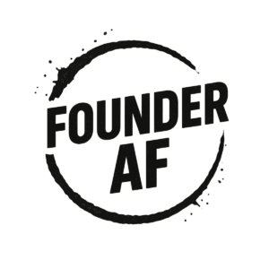 Founder AF logo Black